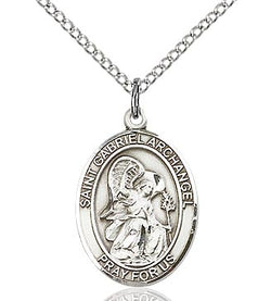 BLISS - Saint Gabriel the Archangel Sterling Silver Medal and Chain