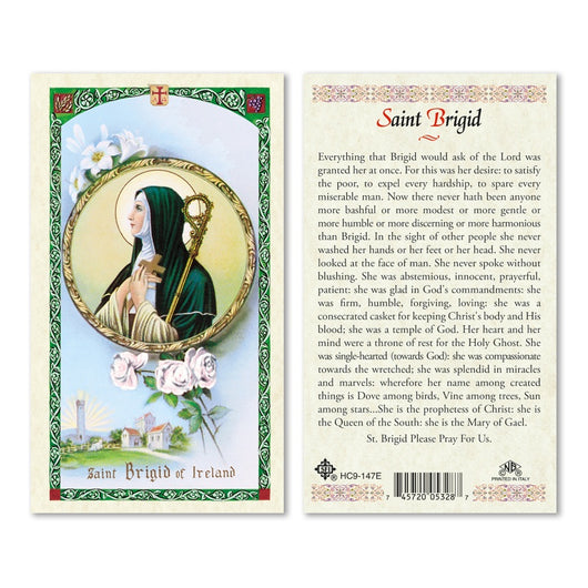 Saint Brigid Prayer Card
