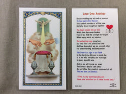 Love One Another Wedding Prayer Card
