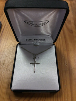H.J. Sherman Co - Sterling Silver Cross Necklace 18 in