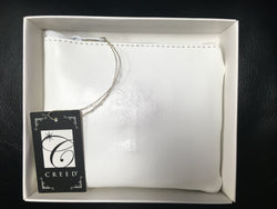 Ivory Leather Rosary Case Rectangular