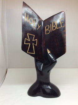 Holy Bible in Hand Carving