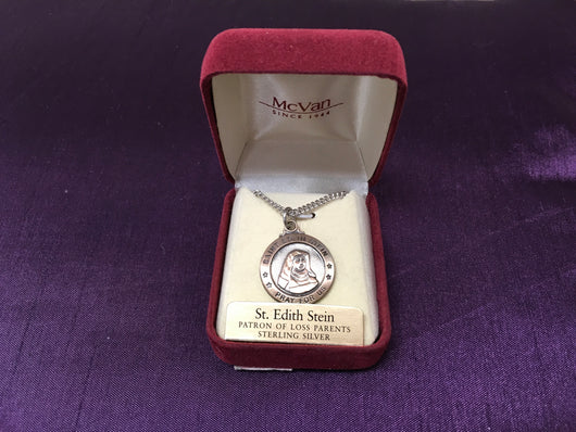Saint Edith Stein Medal - Sterling Silver McVan