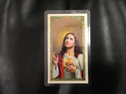 Prayer to the Sacred Heart prayer card