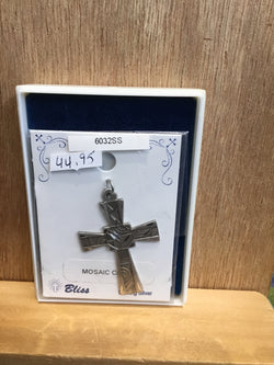 Mosaic Cross - sterling silver