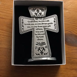 Godfather Standing Metal Cross