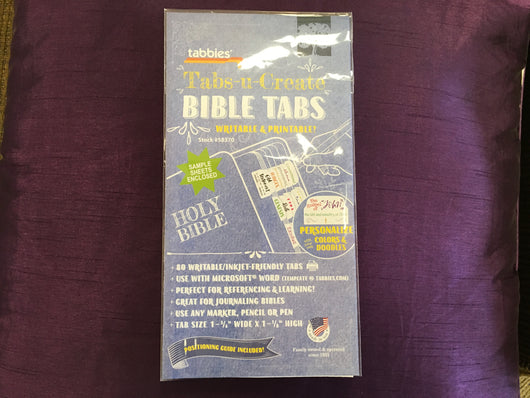 Bible Tabs Writable And Printable