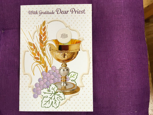With Gratitude Dear Priest Card