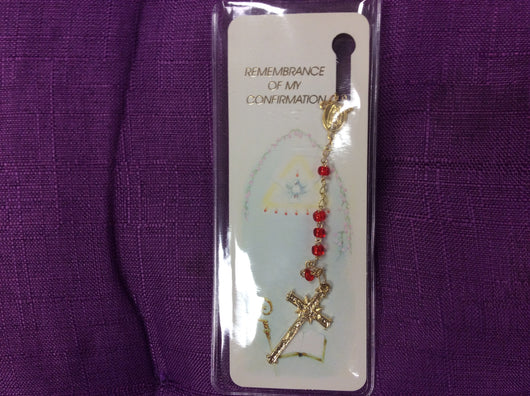 Confirmation Bookmark with Rosary