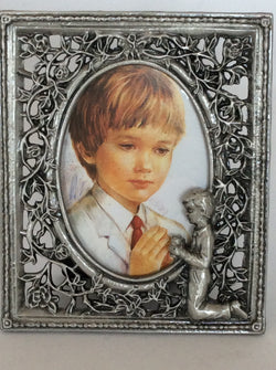 OCI Pewter Photo Frame for Boy First Communion