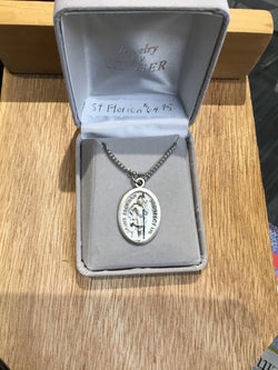 St Florian Medal Sterling Silver (Singer)
