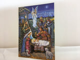 Nativity With Wise Men - Single Card