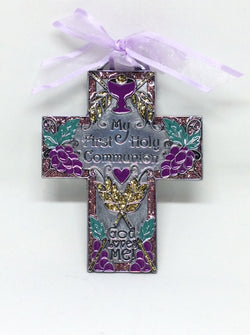 OCI First Holy Communion Decorative Pewter Cross
