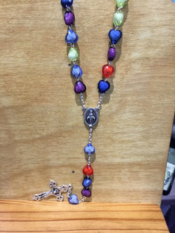 Shomali Coloured Heart Shaped Rosary
