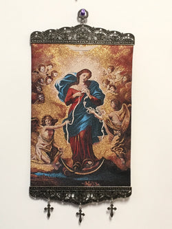 Tapestry Banner - Our Lady Undoer of Knots (larger)