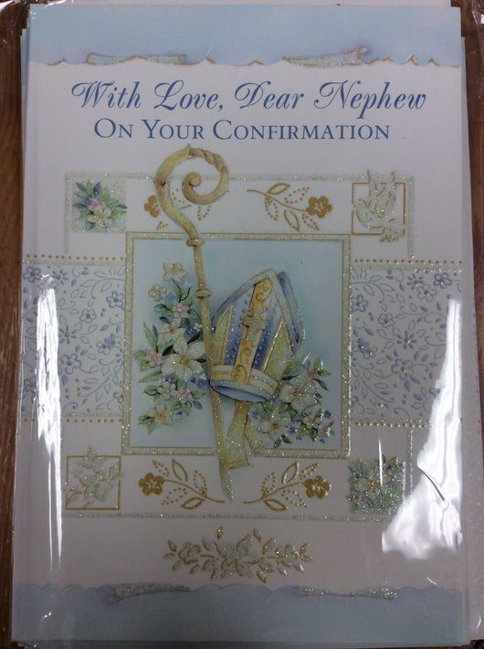 Greetings of Faith - With Love Dear Nephew On Your Confirmation - Greeting Card