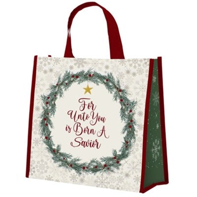 For Unto You Is Born A Savior Tote Bag
