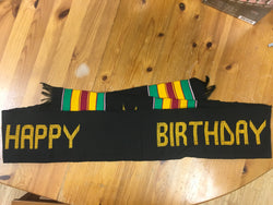 Kente Strip Happy Birthday