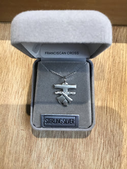 Bliss Franciscan Cross - SM - Sterling Silver with chain