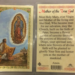 Mother of the True God  Prayer Card