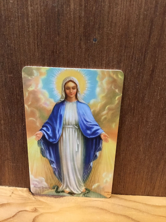 Prayer Card - Prayer to the Blessed Virgin