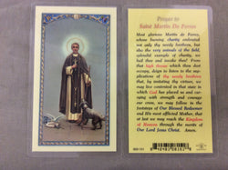 Saint Martin de Porres Prayer Card