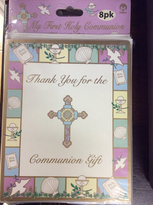 My First Holy Communion Thank You Card Set (8 PK)