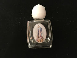 Glass Holy Water Bottle - Our Lady of Grace 1/2 oz.
