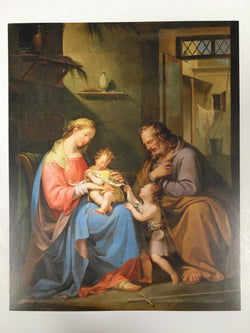 Mary Joseph Baby Jesus and John the Baptist - print