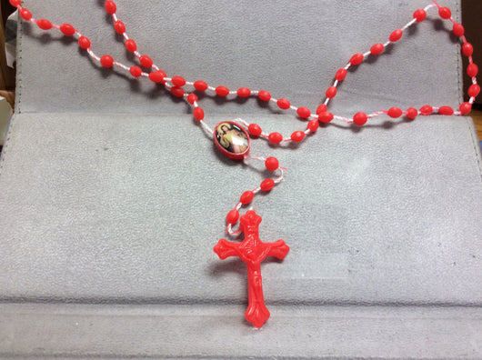 Plastic Rosary, Red