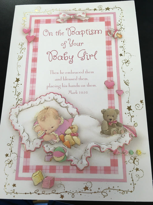 On the baptism of your baby girl