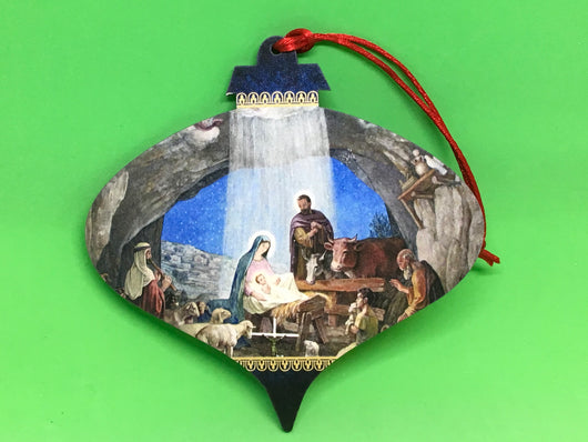 Shomali Ornament colour Crèche 5x4.5”