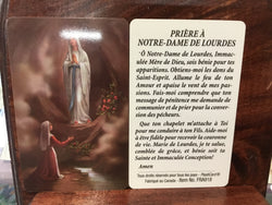 Prayer Card (French) - Priere a Notre Dame de Lourdes