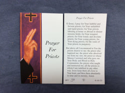 Prayer for Priests Paper Prayer Card