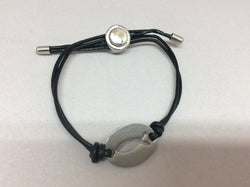 Cord And Leather Bracelet With Fish