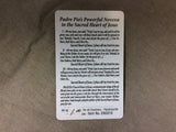 Padre Pio Novena to Sacred Heart of Jesus Prayer Card