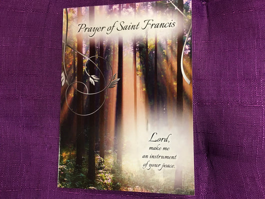 Prayer of Francis greeting card