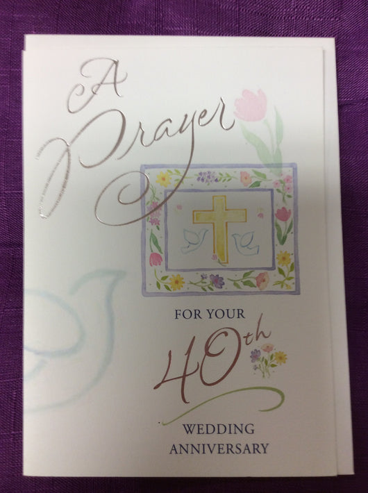 Greetings cards 40th Wedding Anniversary