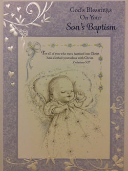God’s blessings on your son‘s baptism