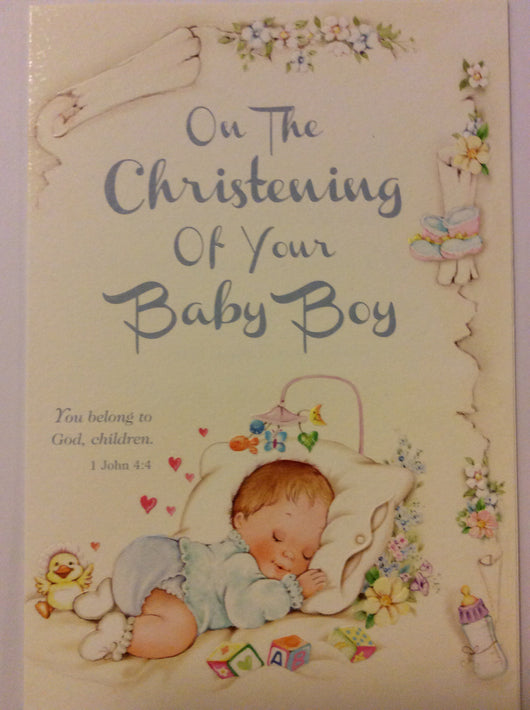On the Christening of Your Baby Boy
