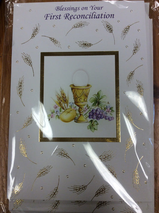 Greetings of Faith - Blessings on Your First Reconciliation - Greetings Cards