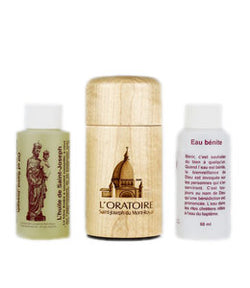 Kit With Saint Joseph's Oil and Holy Water Bottle