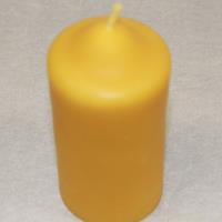 Blue Hive Bees 4.5 Inch Pillar Beeswax Candle