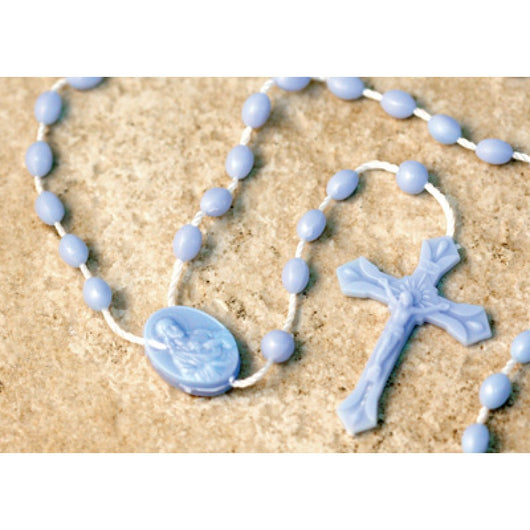 Plastic Rosary, Blue
