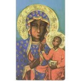 Our Lady of Czestochowa Prayer to  Prayer Card